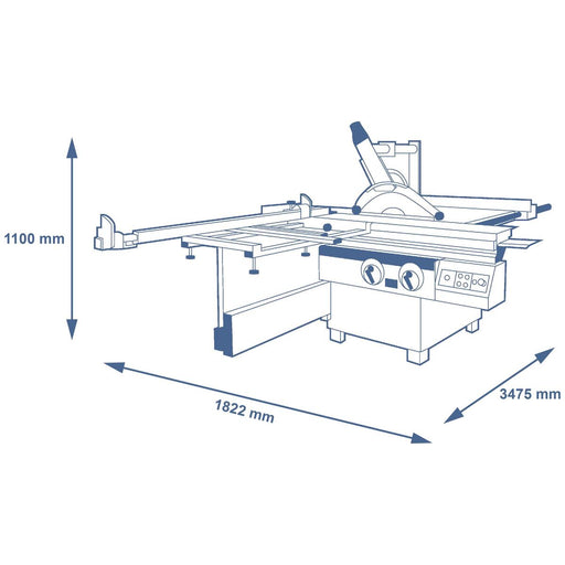 SCM Nova SI 300S Sliding Table Saw, INCLUDES FREIGHT