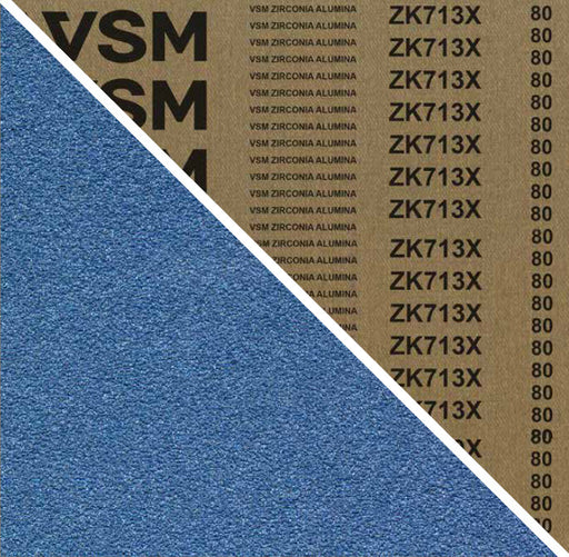 ZK713X, Zirconia Alumina, Cloth Backed, Cost-Effective Hybrid Abrasive Belts for Hardwoods and Metals, Grits #24 - #320